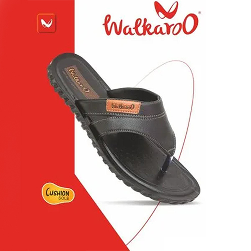 Walkaroo Men's Stylish Black Sandal for comfortable walk-5063