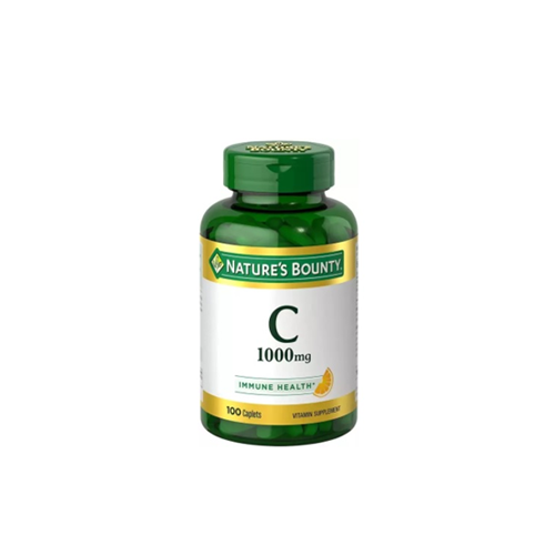 Nature's Bounty Vitamin C Pills and Supplement, Supports Immune Health, 1000mg, 100 Caplets, USA