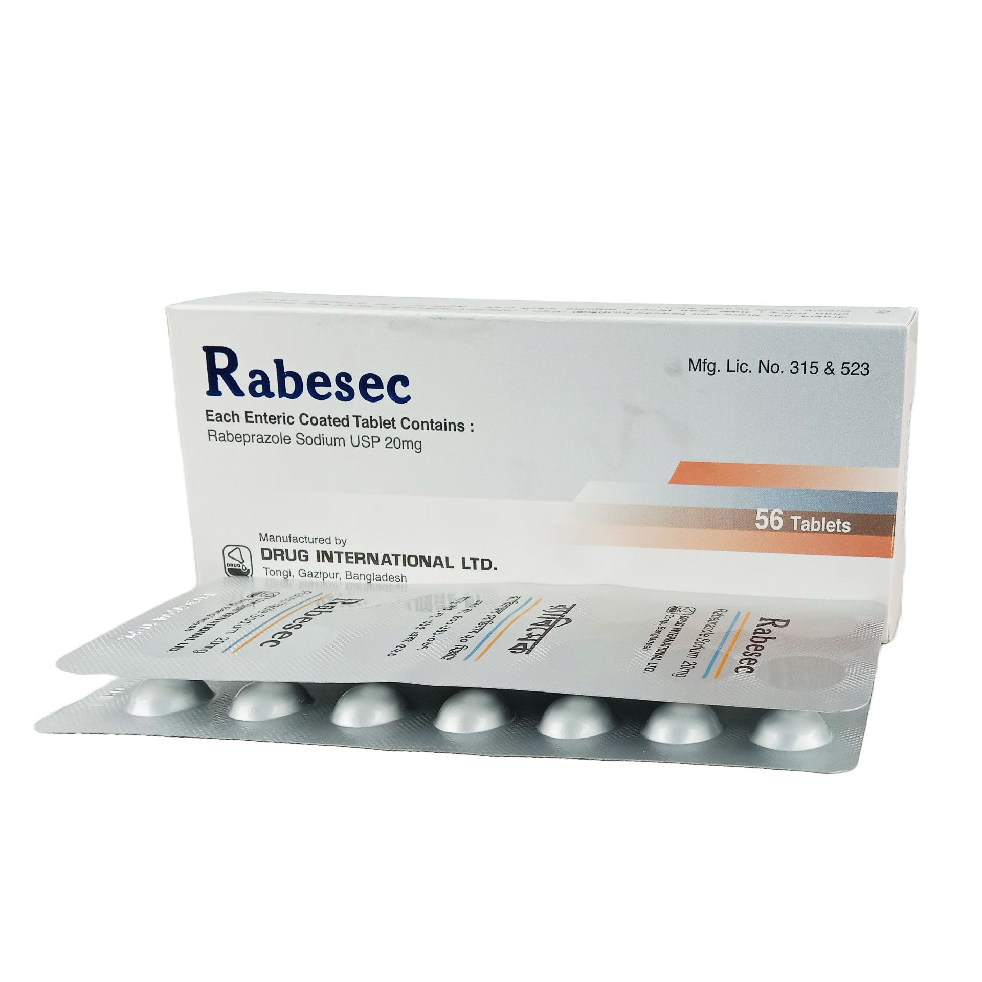 Rabesec 20 - 1 strip