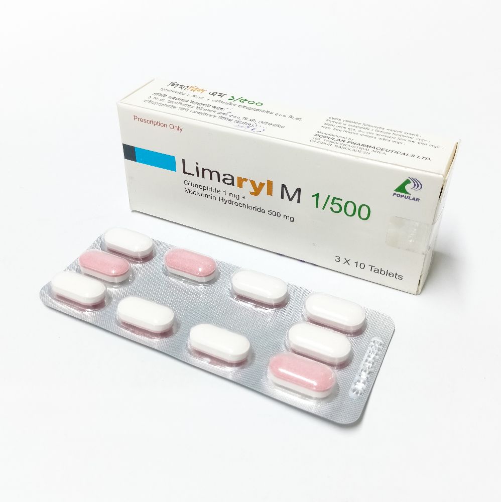 Limaryl M 1/500 Tablet - (1mg+500mg)