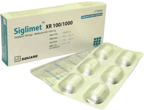 Siglimet XR 100/1000 Tablet - (1000mg+100mg)