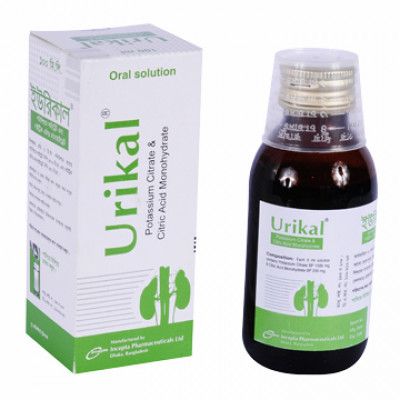 Urikal 100ml Oral Solution - ((1500mg+250mg)/5ml)