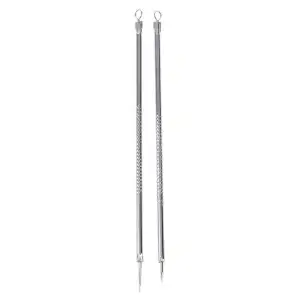 Stainless Black Head Remover Tool Acne Pimple Extractors Silver