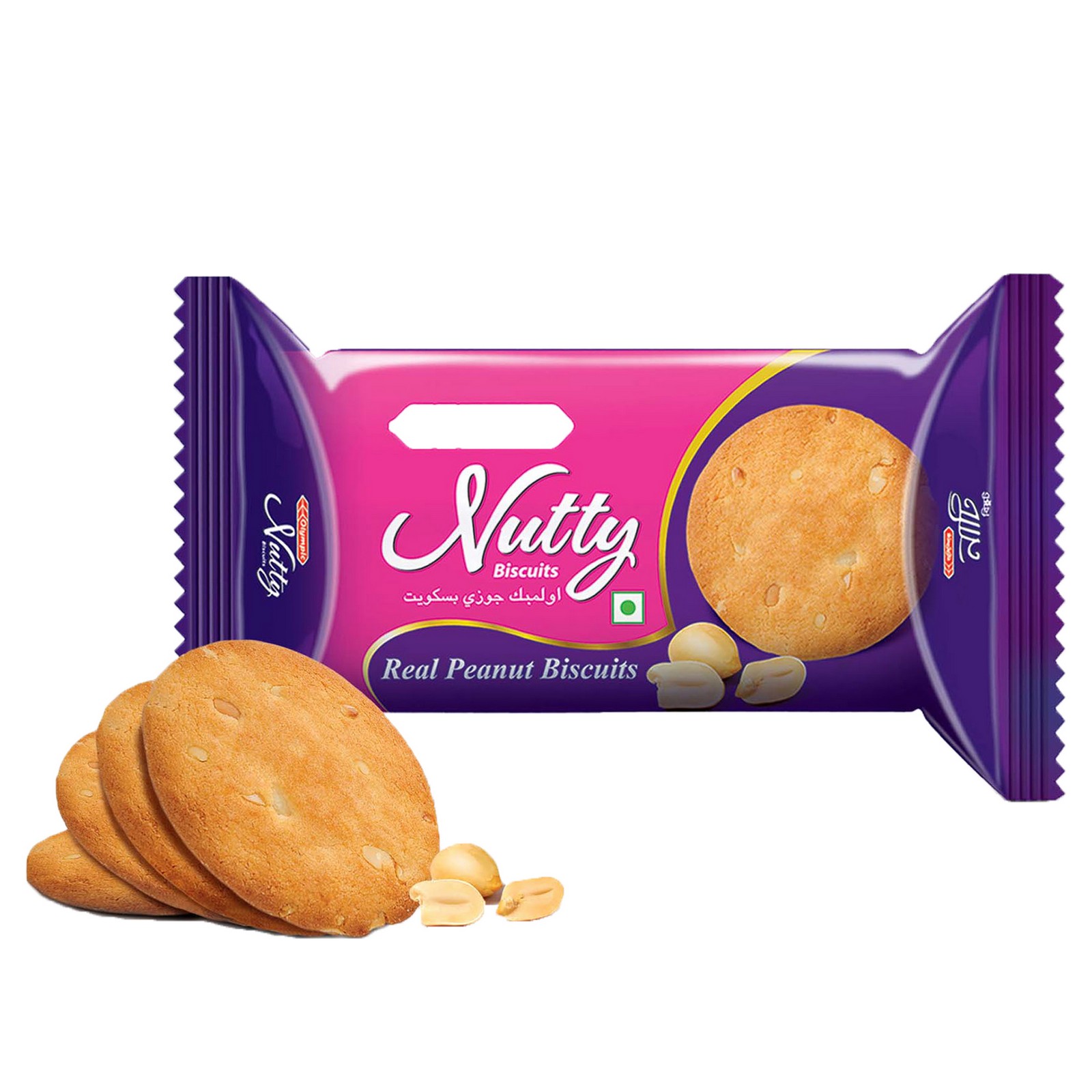 Olympic Nutty Real Peanut Biscuit 50 gm