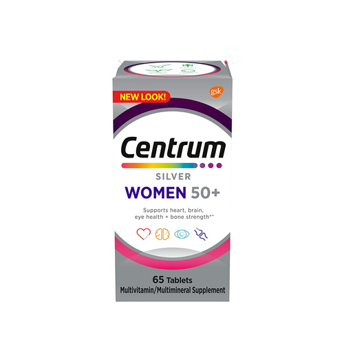 Centrum Silver Multivitamin For Women (Women+50) 65 Tablets