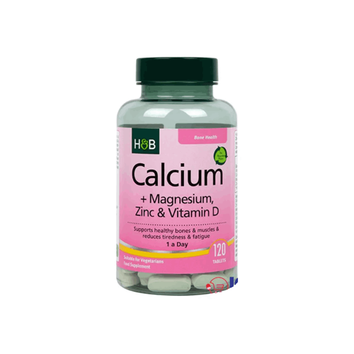 Holland & Barrett Calcium + Magnesium, Zinc & Vitamin D 120 Tablets