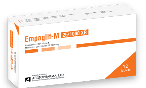 Empaglif-M XR Tablet - (25mg+1000mg)