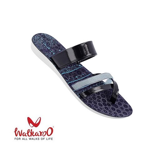 WALKAROO Women Blue Casual & Comfortable Sandal