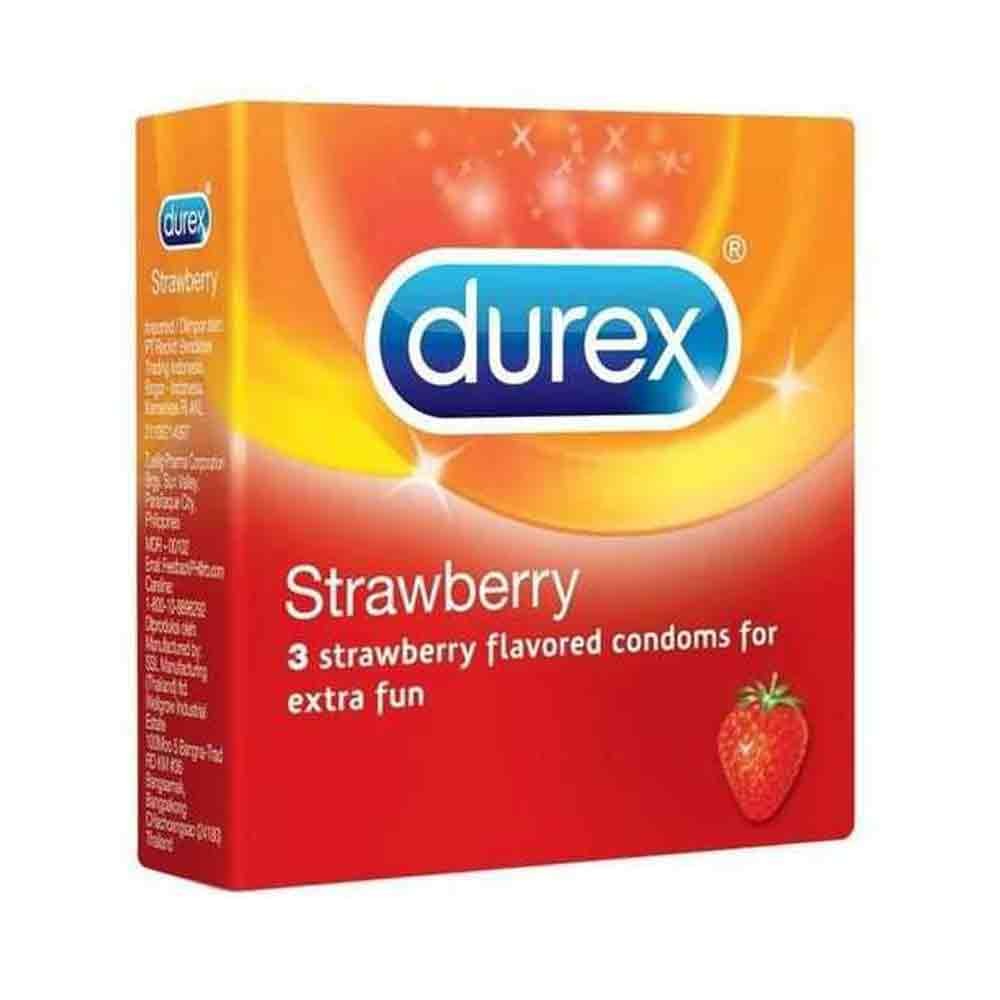 G2 Durex Strawberry Condom 3 pcs