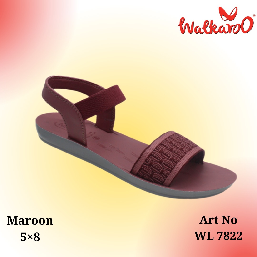 Walkaroo marron color sandal for ladies