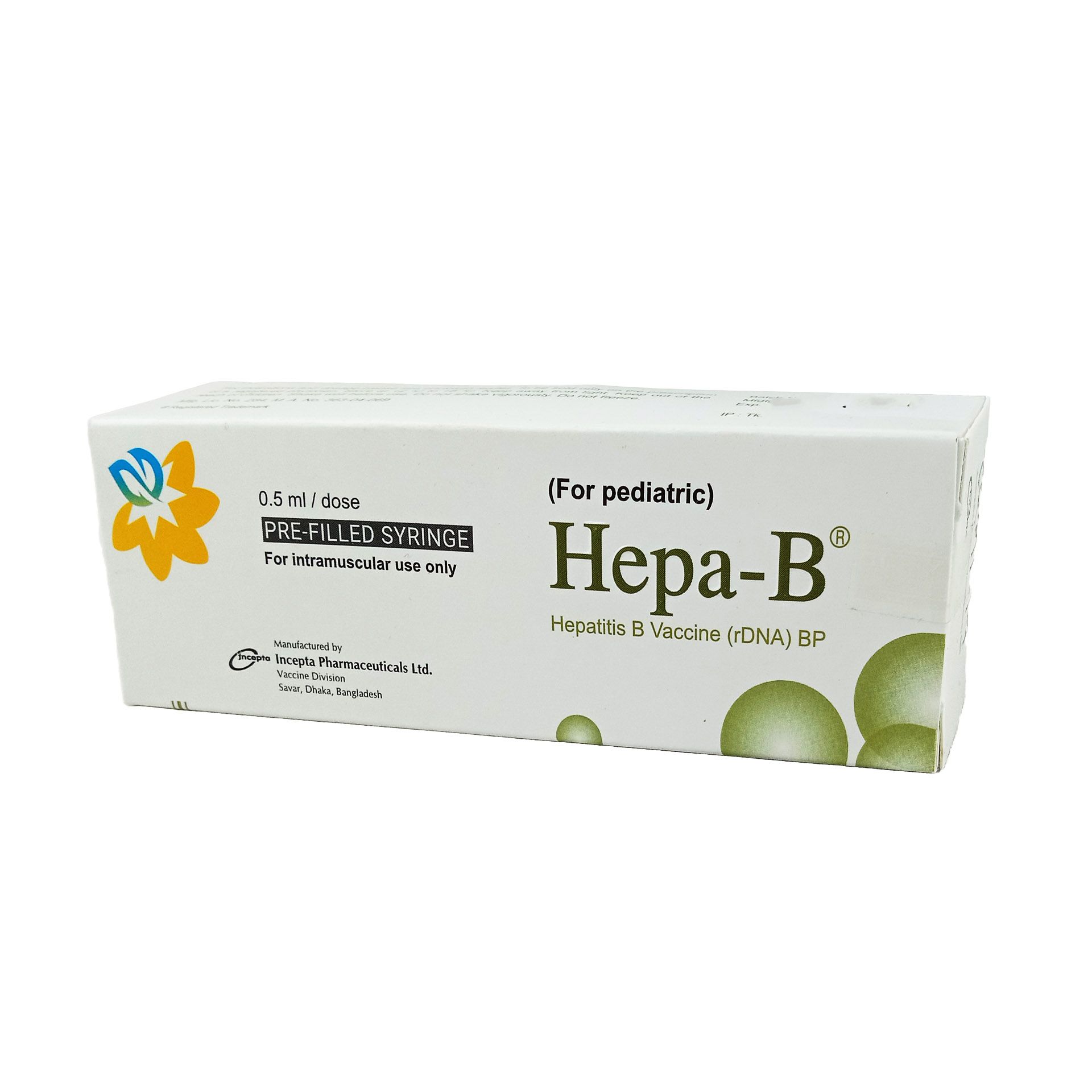 Hepa-B for Pediatric Injection - (10mcg/0.5ml)