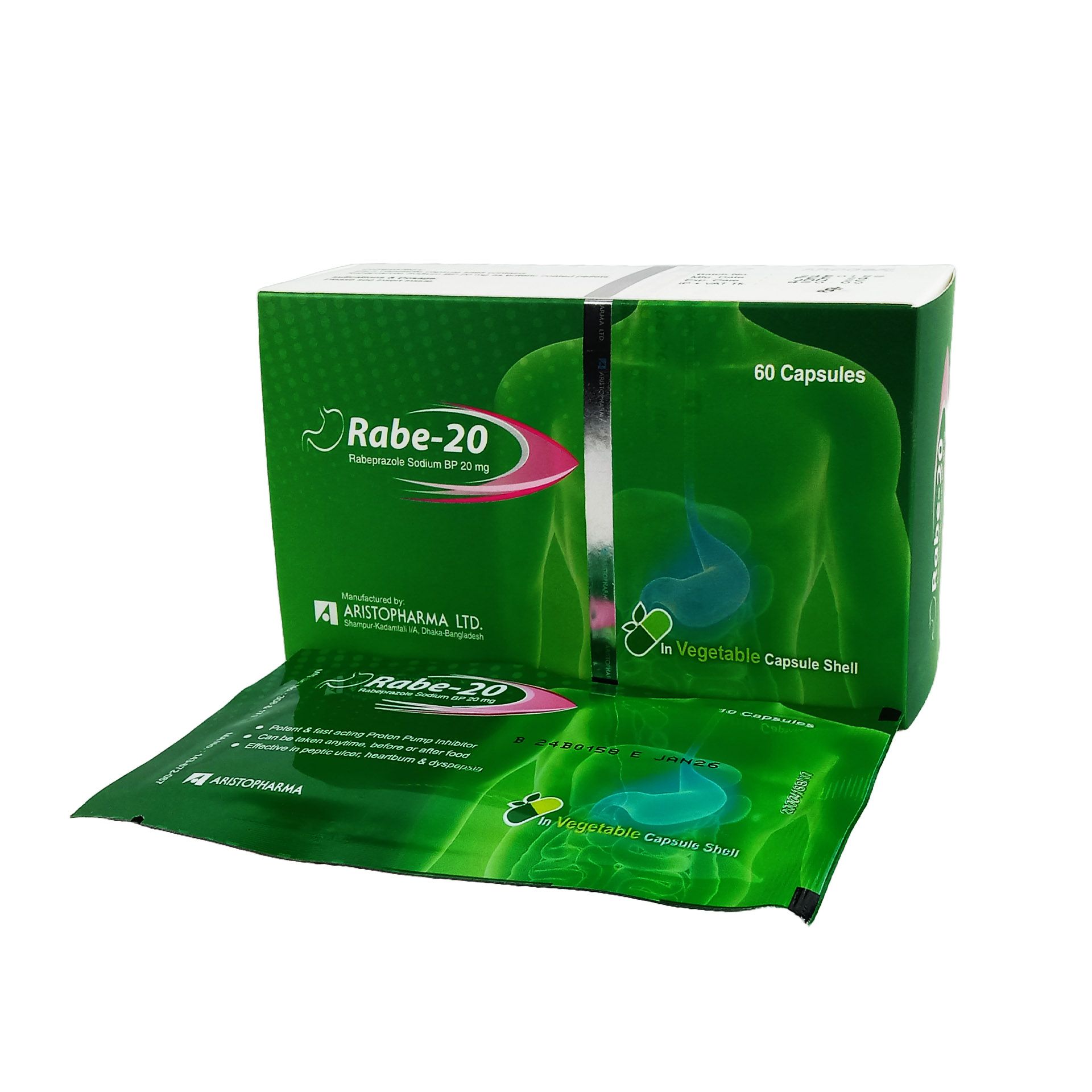 Rabe Capsule - (20mg)- 1 strip
