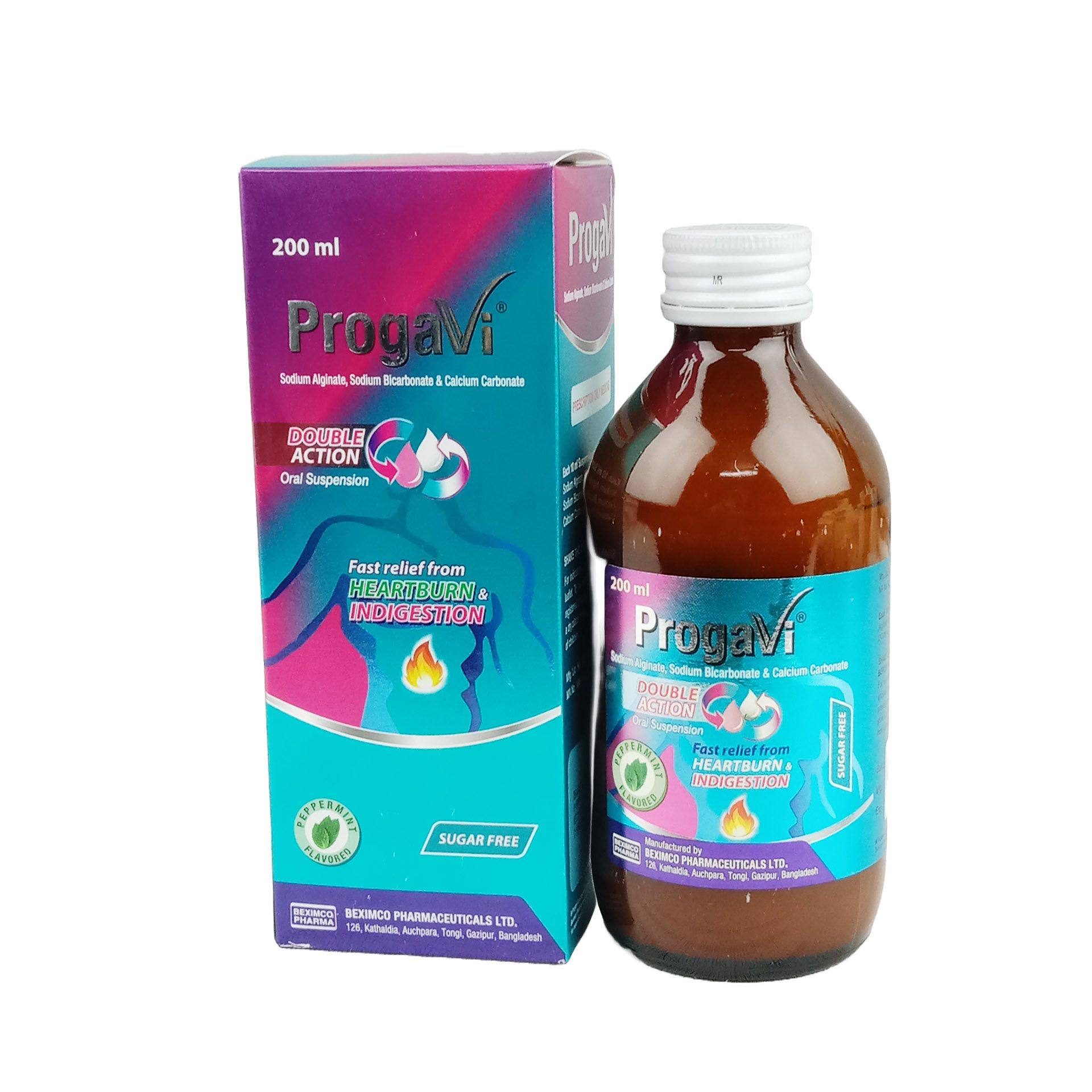 Progavi Suspension - (500mg+267mg+160mg/10ml)