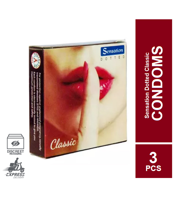 Sensation Dotted Classic Condoms Sexual Wellness