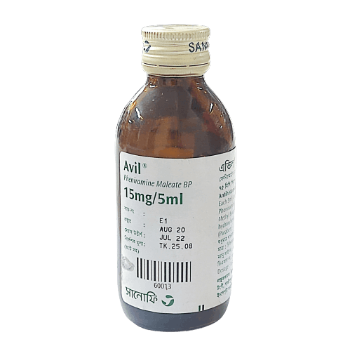 Avil Syrup - (15mg/5ml)