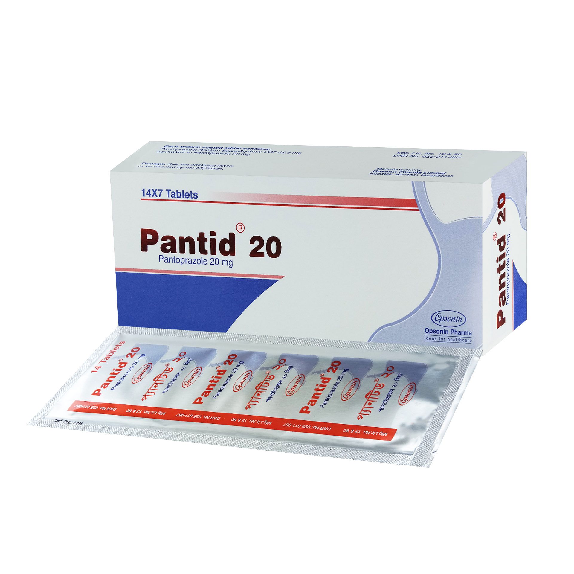 Pantid 20 - 1 strip