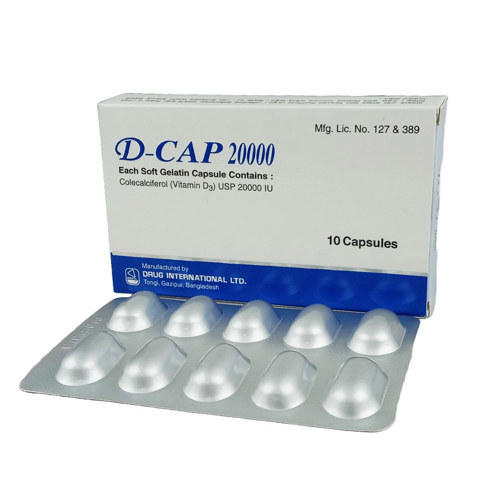 D-Cap 20000 Capsule - (20000IU)