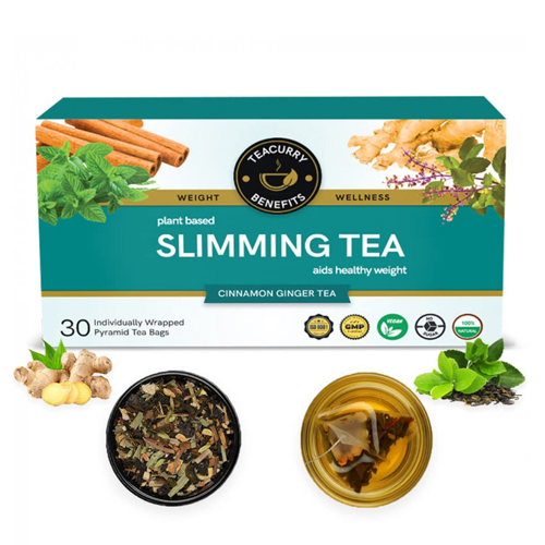 TEACURRY Slimming Tea with Diet Chart - 30 Tea Bags