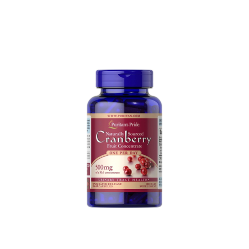 Puritan's Pride Cranberry Fruit Concentrate 500mg 120 Capsules