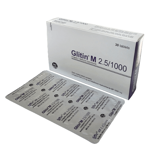 Glitin M 1000 Tablet - (2.5mg+1000mg)
