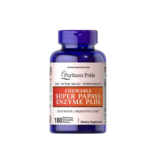 Puritan's Pride Chewable Super Papaya Enzyme Plus-180 Chewables Tablet