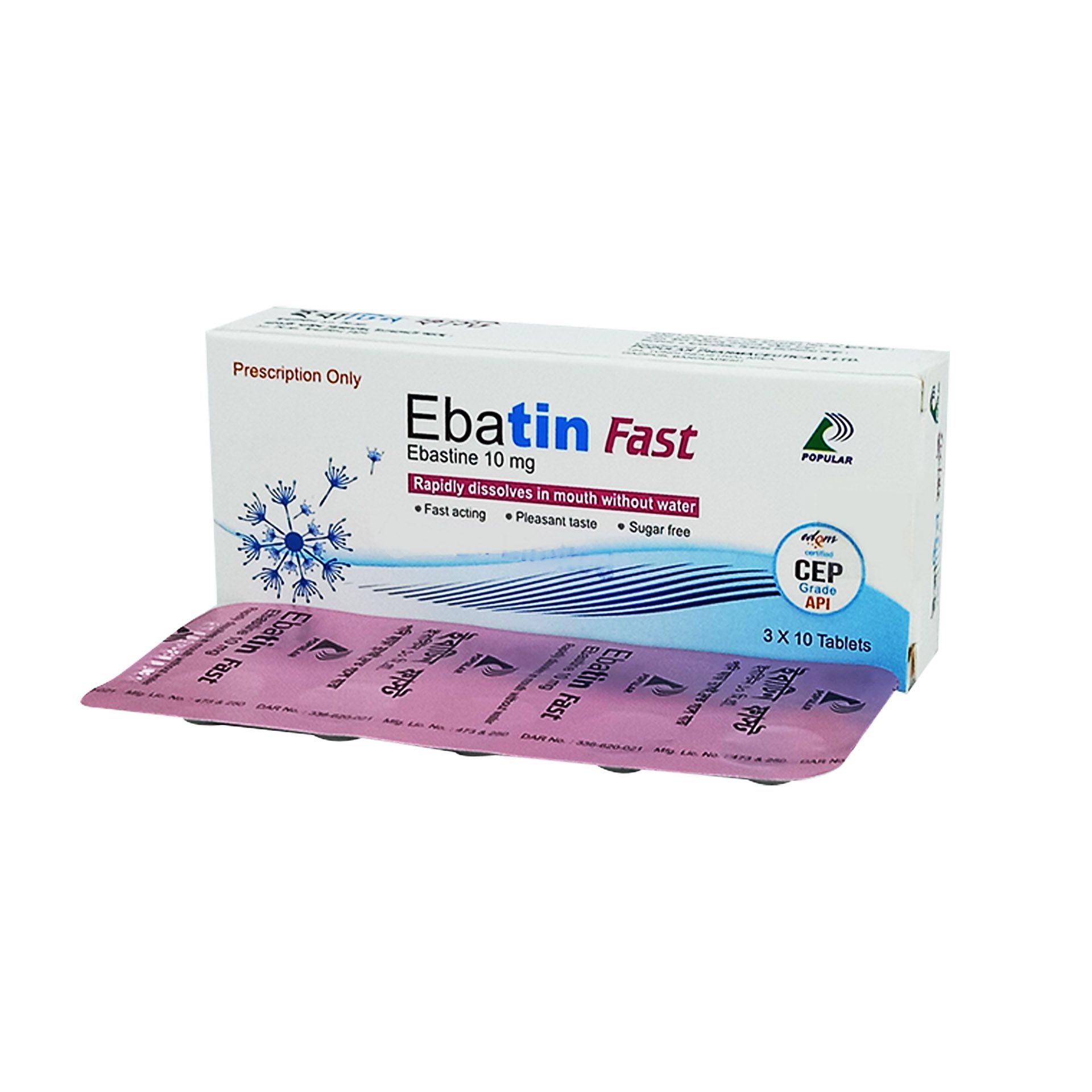 Ebatin Fast Tablet - (10mg)