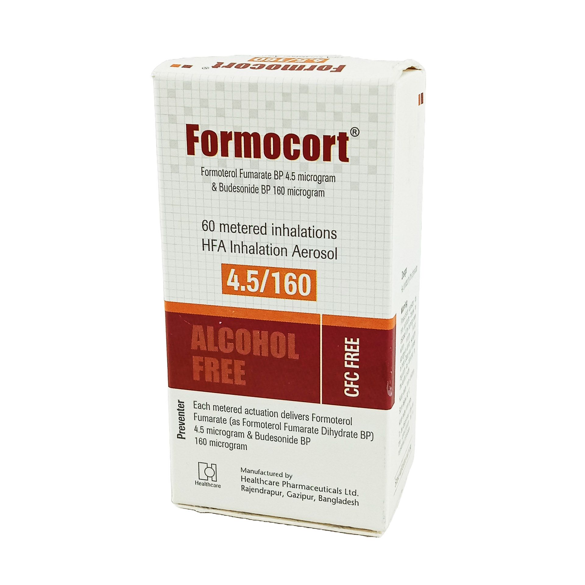 Formocort MDI 4.5/160 Inhaler - (160mcg+4.5mcg/Puff)