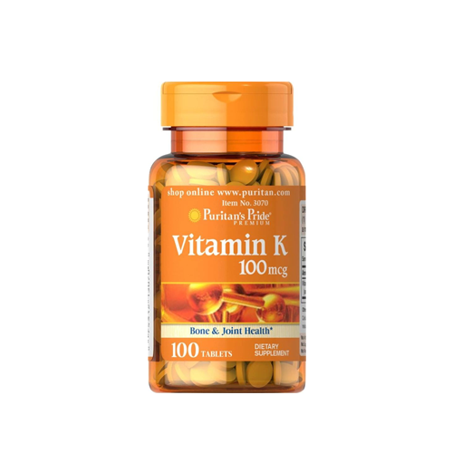 Puritan's Pride Vitamin K 100 Mcg Supports Bone And Joint Health, 100 Count