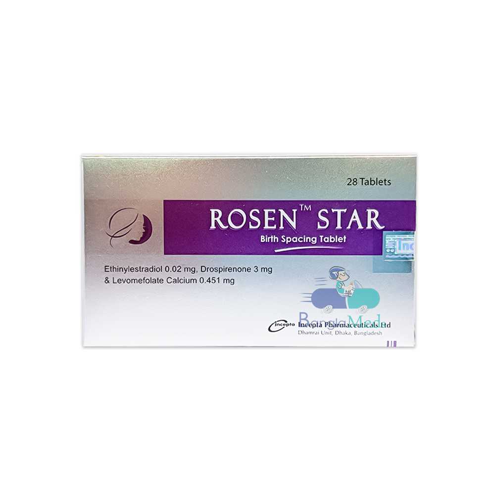 Rosen Star Tablet - (0.02mg/3mg/0.451mg)