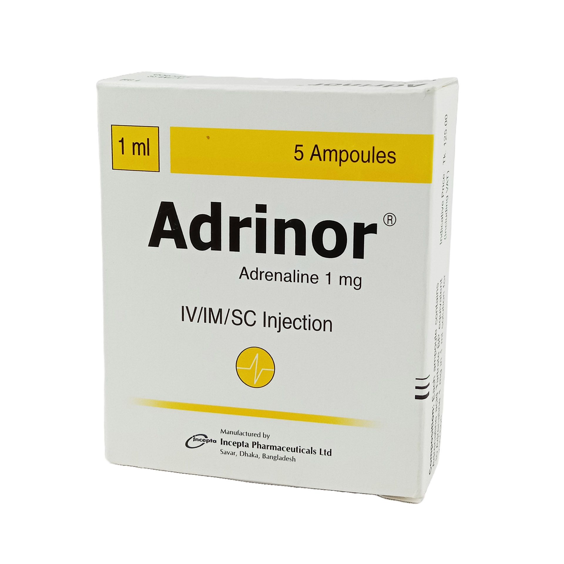 Adrinor Injection - (1mg/Ml)