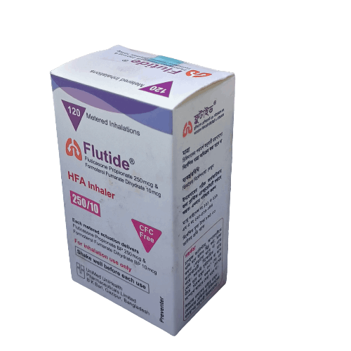 Flutide 250/10 HFA Inhaler - (250mcg+10mcg/Puff)