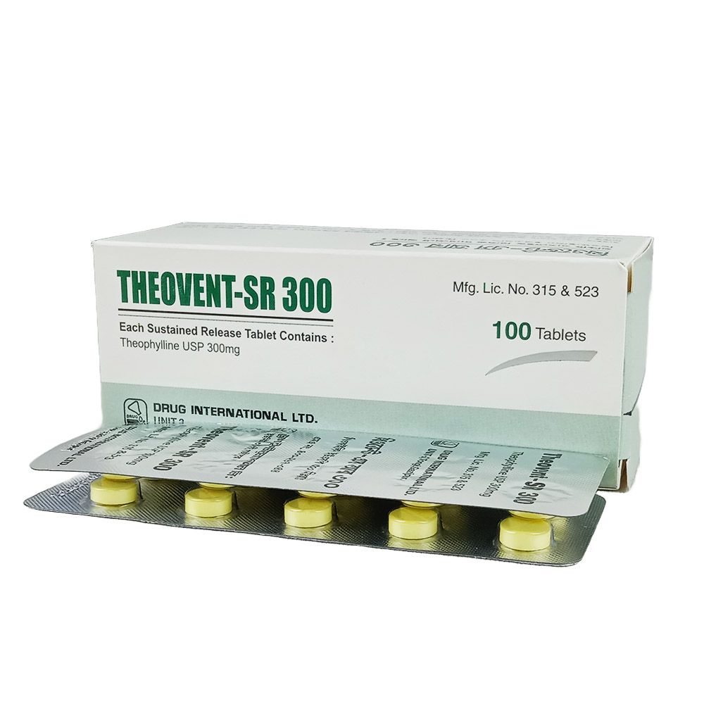 Theovent SR 300 Tablet - (300mg)