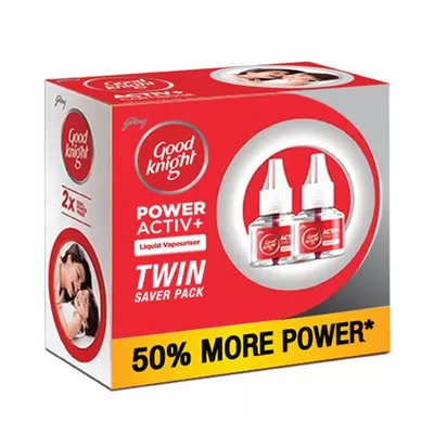 Godrej Good Knight Power Activ+ Twin Saver Pack 45 ml