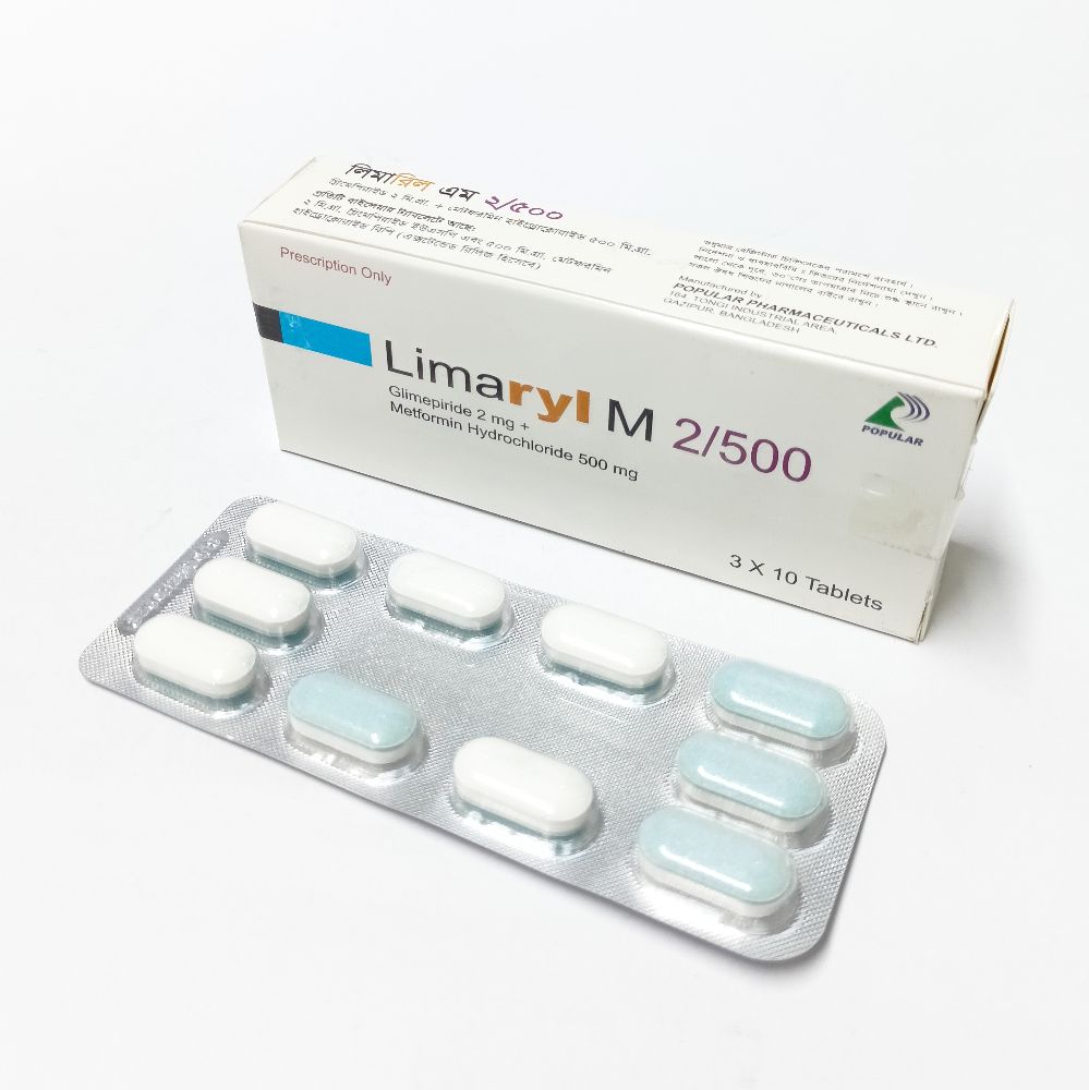 Limaryl M 2/500 Tablet - (2mg+500mg)