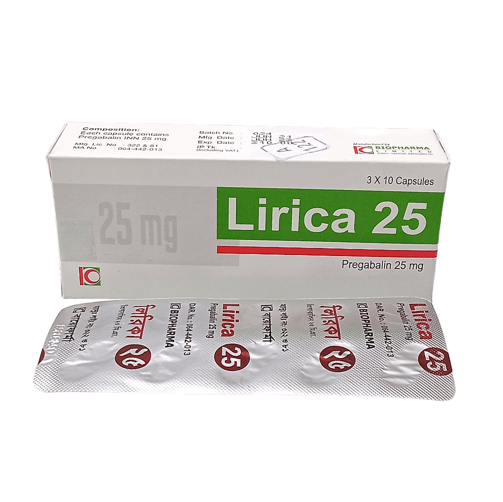 Lirica 25 Capsule - (25mg)