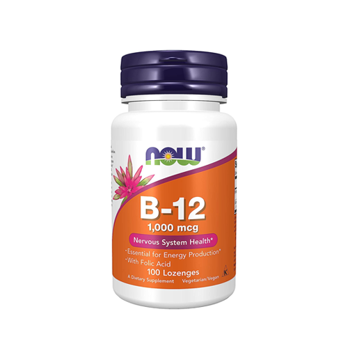 NOW B-12 Nervous System Health 1000mcg 100 Lozenges