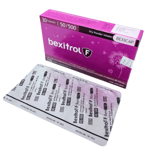 Bexitrol F 50/500 Bexicap Inhalation Capsule - (50mcg+500mcg)