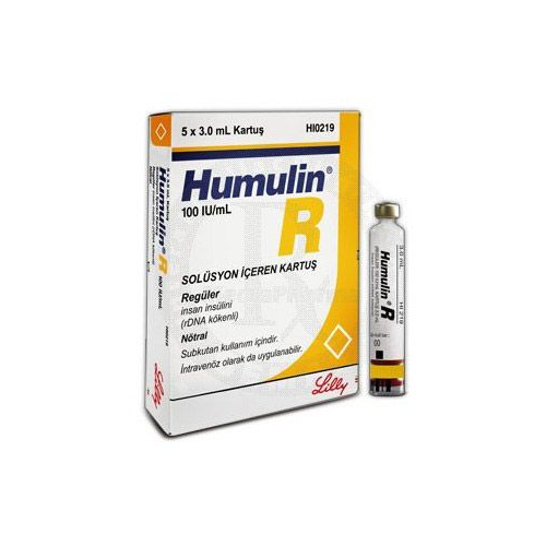 Humulin R Cartidge Injection - (100IU/Ml)