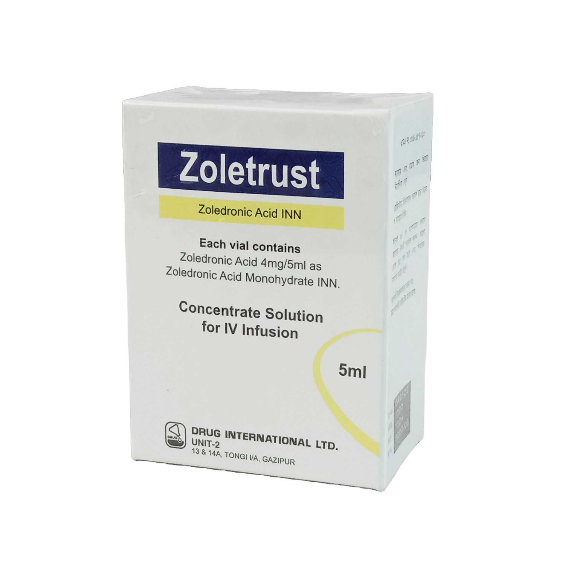 Zoletrust Injection - (4mg/5ml)