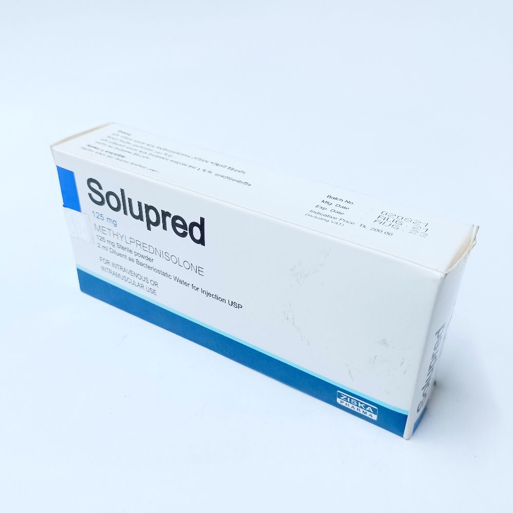 Solupred 125 Injection - (125mg/Vial)