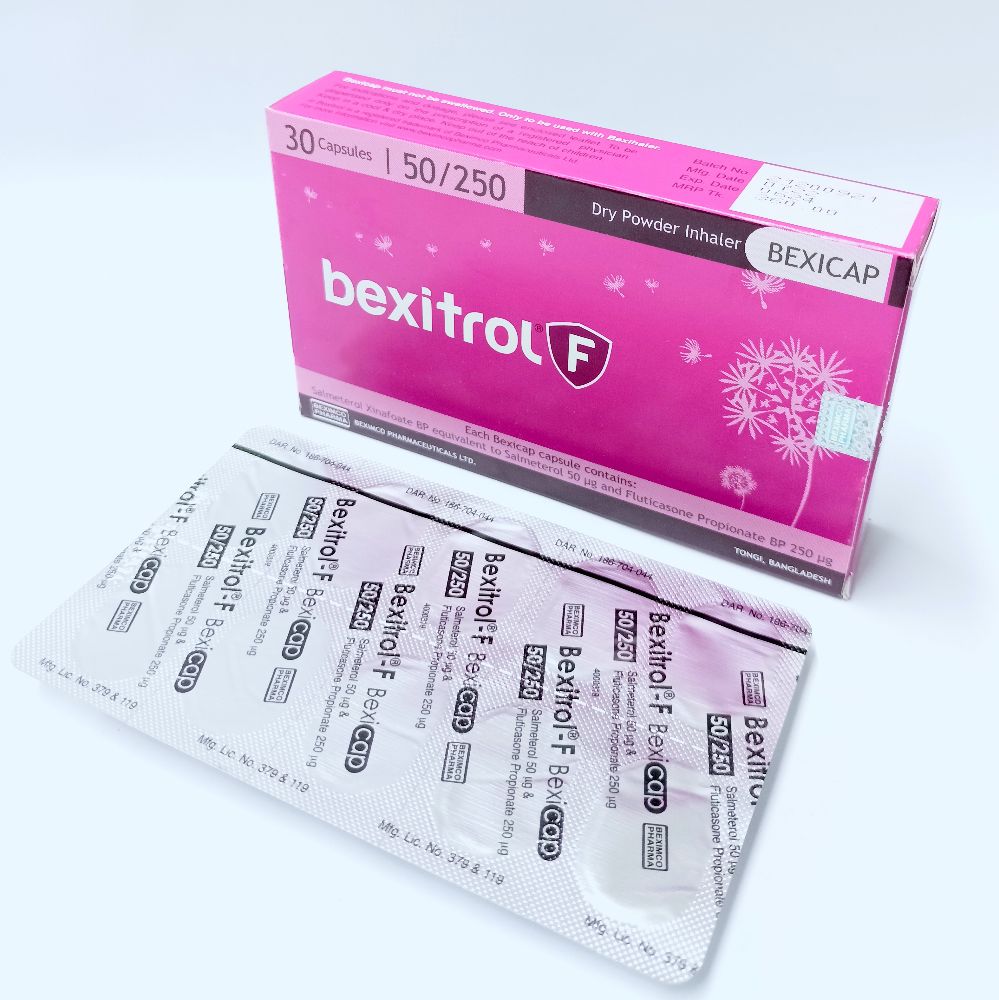 Bexitrol F 50/250 Bexicap Capsule - (50mcg+250mcg)
