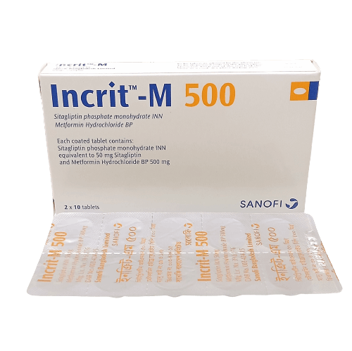 Incrit M 500 Tablet - (500mg+50mg)