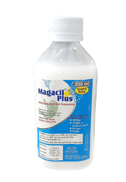 Magacil Plus Suspension - (480mg+20mg/5ml)