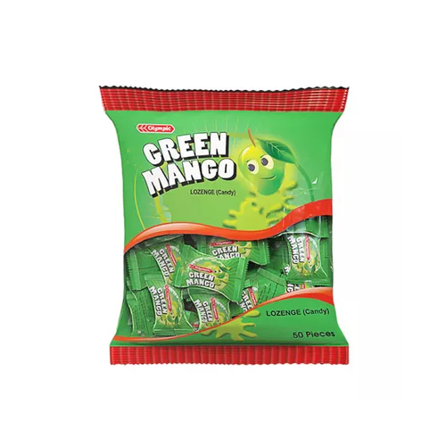 Olympic Green Mango Lozenge (Candy) 50 pcs