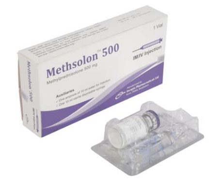 Methsolon 500 IV/IM Injection - (500mg/Vial)