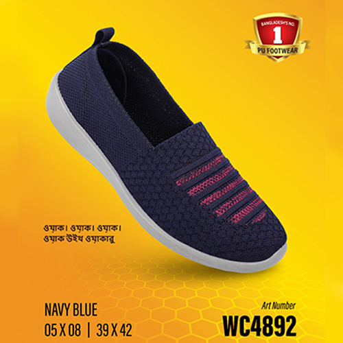 Walkaroo Ladies Stylish and Comfortable navy blue color shoes for ladies