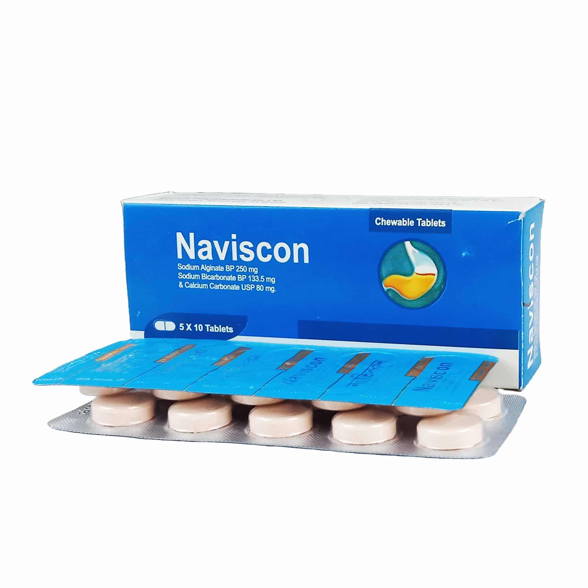 Naviscon Tablet - (250mg+133.5mg+80mg)