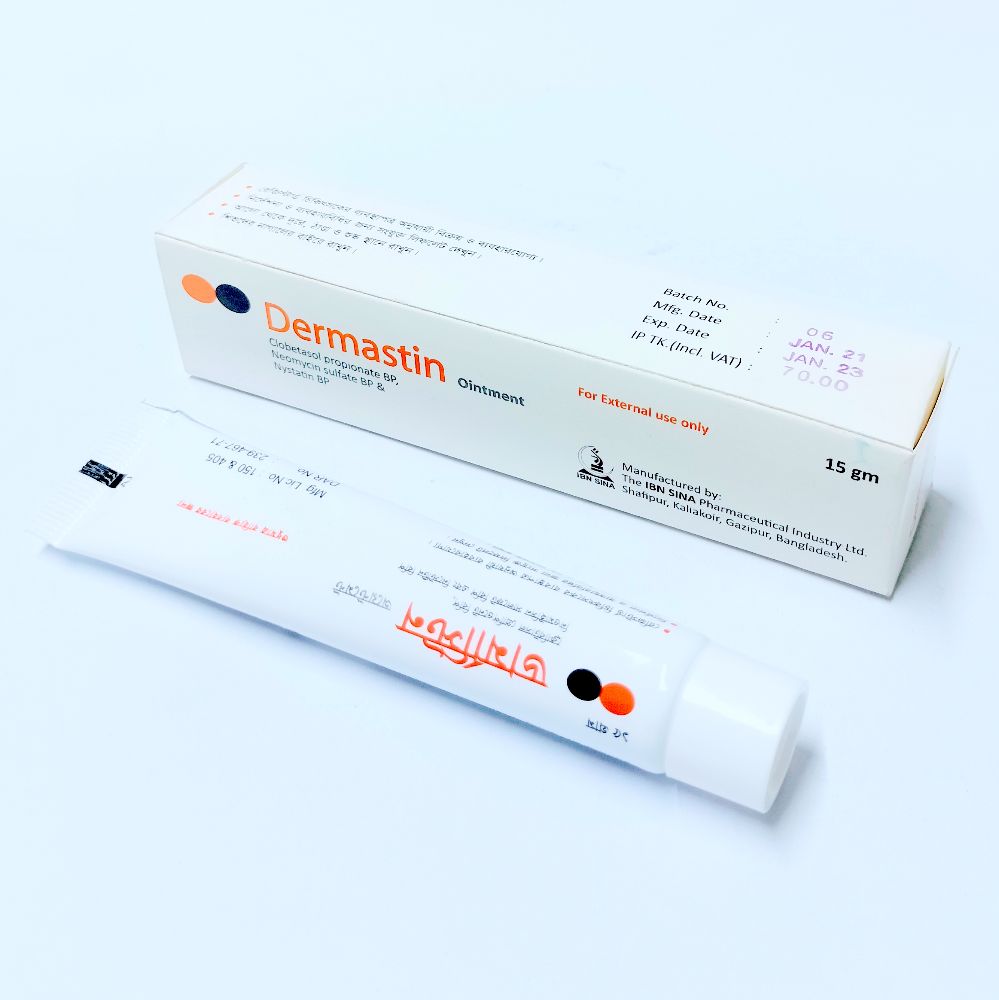 Dermastin Ointment - (0.05%+0.50%+100000IU)