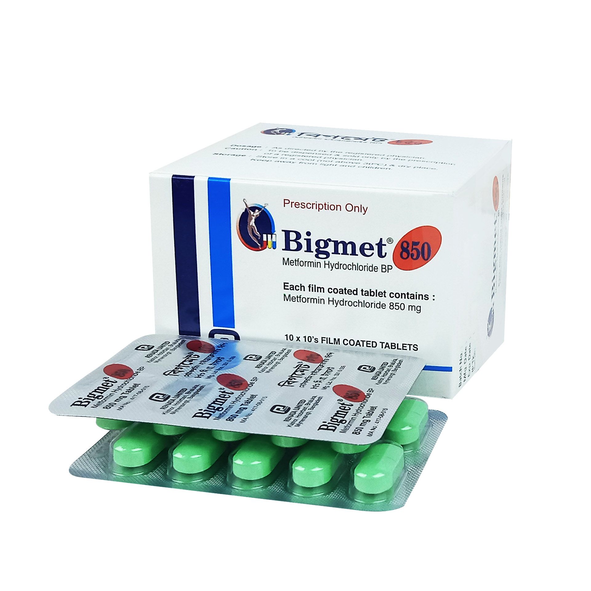 Bigmet 850 Tablet - (850mg)