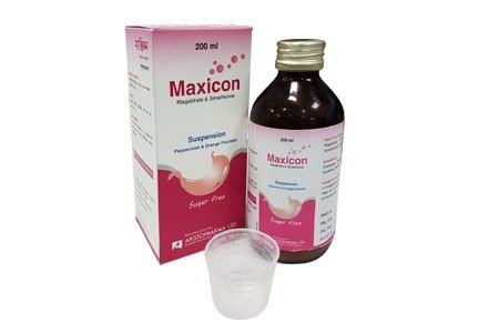 Maxicon Suspension - (480mg+20mg/5ml)
